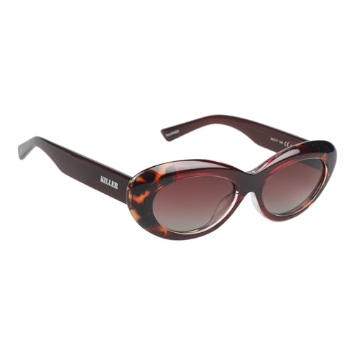 Image of KILLER Women's Sunglass, Oval Shaped Acetate Frame Polarized Lens Sunglasses Case For Women, Girls, Gradient Lens Sunglasses