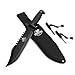 Mossy Oak Survival Knife, 15-inch Fixed Blade Hunting Bowie Knife with Sharpener and Fire Starter, for Camping, Tactical, Outdoor