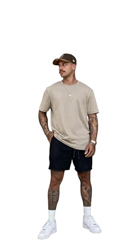 Image of Men's Solid Round Neck T-Shirt | Regular Fit Cotton Casual Tee | Half Sleeve | S to 3XL Sizes | Soft Breathable Everyday Wear for Daily Use, Gym, Summer & Casual Wear
