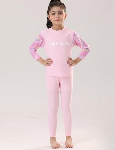 Happy Cherry Girls 3 Piece Rash Guard Set Swimsuit Long Sleeve Swim Shirts Pants Shorts Swimwear Summer Bathing Suit2