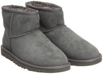 Amazon Ugg アグ 5854 クラシックミニ ムートン ブーツ ボア ファー Classic Mini Boots Us8 25cm グレイ Ugg アグ シューズ バッグ