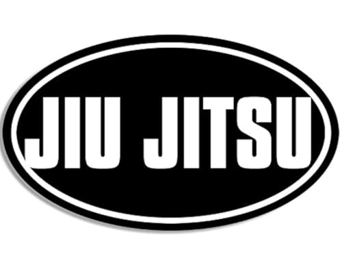 Black Oval JIU Jitsu Sticker