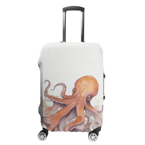 Octopus Tentacles Travel Luggage Cover Anti-scratch Suitcase Cover Elastic Suitcase Protective Cover Fits 19-32 Inch Luggage M