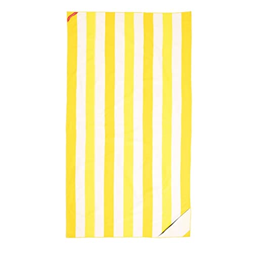 Flamingueo Serviette Microfibre - Serviette Plage, Serviette Ultra Léger, Serviette Piscine Séchant Rapidement, Beach Towel, Serviete de Plage Anti Sable, Tapis de Plage Jaune, 4 Épingle (180 x 90cm) Cover