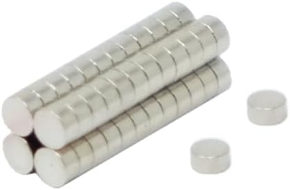 N42 Neodymium Magnet for Arts, Crafts, Model Making, DIY and Hobbies - 2mm dia x 1mm thick - 0.11kg Pull - Pack of 50