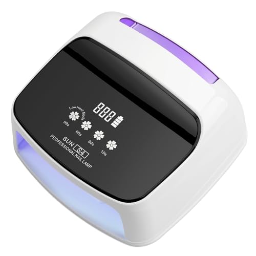 Lámpara UV LED para uñas, Lámpara secadora de uñas UV LED 288 W for secado rápido esmalte gel(Purple)