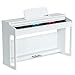 The ONE Smart Piano, Weighted 88-Key Digital Piano, Grand Graded Hammer-Action Keys Upright Piano-Classic White