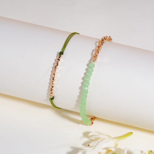 Image of Salty Rakhi for Brother & Bhaiya Bhabhi | Wrist Band Gift Pack for Sister, Bro, Bhaiya and Bhabhi | Bracelet for Men, Women | Fancy Jewellery Combo Gifts | Gift for Rakshabandhan | Traditional Rakhi Gift