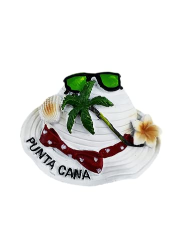 Imán Decorativo Punta Cana República Dominicana 3D 8.1x6.7 cm