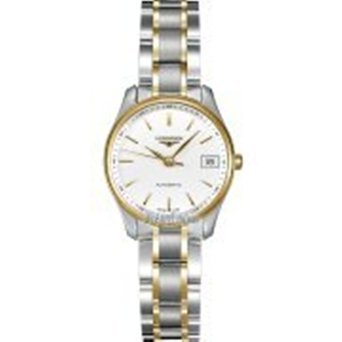 �����W�� Longines Master Collection in Steel and 18K Gold Automatic Women's Watch ���� ���f�B�[�X �r���v �y���s�A���i�z