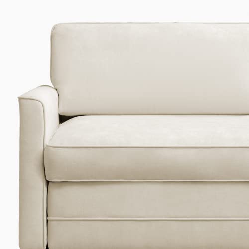 linor Pull Out Sofa Bed, 2-in-1 Sleeper Sofa with Folding Foam Mattress, Modern Sleeper Sectional Sofa, Pull Out Couch Sofa Bed for Living Room/Apartment (Beige, Queen) - Thumbnail 6