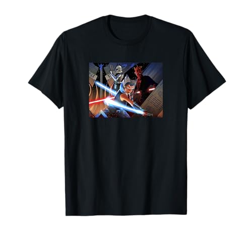 T-shirt Star Wars Clone Wars cadeau idéal Ahsoka & Darth Maul taille adulte