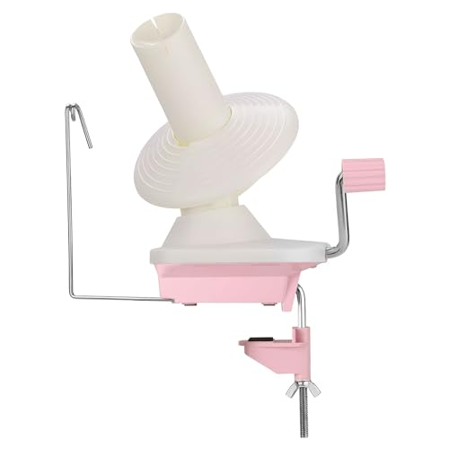 MeYuxg Bobinoir à Laine, Enrouleur Pelote de Laine Manuel, Rose Bobinoir Installation Facile, Rose