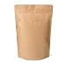 250g 16oz 1lb Kraft Paper Stand up Zipper Pouches Coffee Bags Coffee Pouches with Valve (Pack of 50)