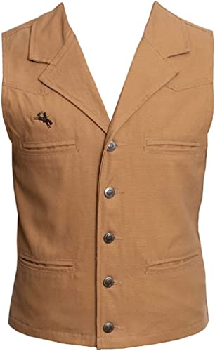 Wyoming Traders mens Bronco Canvas Vest