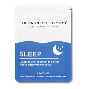 The Patch Collection® – Deep Sleep Aid Patches | Melatonin, Valerian Root, Passion Flower, Magnesium for Nighttime Support | Vegan Friendly Waterproof Patch, Latex Free (Pack of 4)
