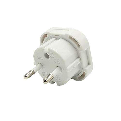 Reise Stecker Adapter uk EU Stecker Anschluss Adapter Euro Buchse Ladegerät AC Wandler (weiß) Cover