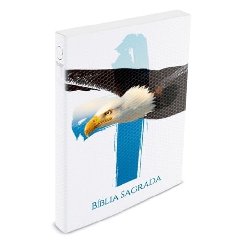Bíblia sagrada águia cruz azul  – Brochura – NAA – Book7: