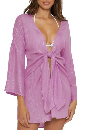 BECCA Women's Standard Radiance V-Neck Tunic, Casual, Beach Cover Ups