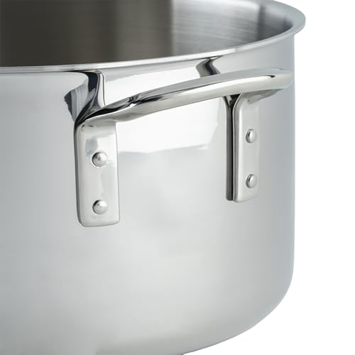 WINCO Tri-Ply Stock Pot, 20-quart, Silver by Winco - Image 4