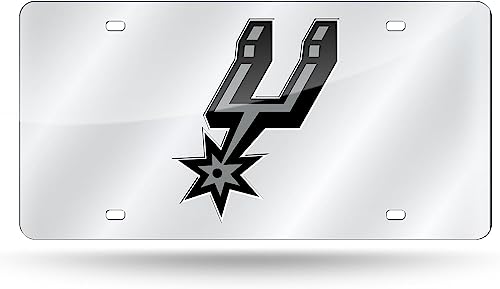 Rico San Antonio Spurs Acrylic License Plate Laser Tag