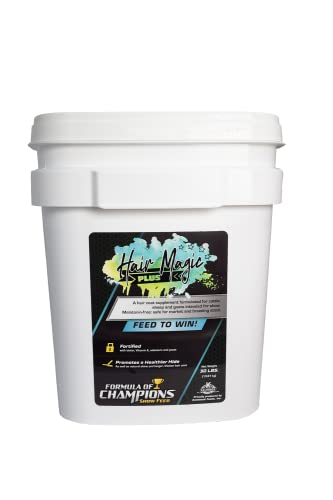 Hair Magic Plus Pelleted Topdress Supplement for Show Animals, 30 lb Bucket