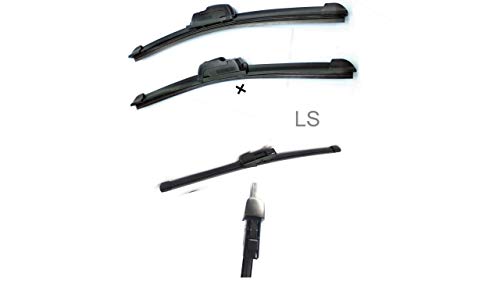 Image of Frameless Wiper + Rear Wiper ONLY Blade Compatible with Polo Set of 3