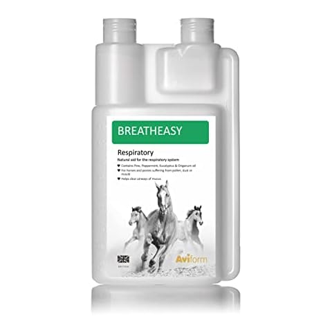 Aviform Breatheasy - Natural Horse Breathing Aid Assists With Mucus Relief And COPD - Perfect Horse Supplement To Improve Equine Respiratory, Use Less Energy And Optimise Their Stride - 1000ml Cover