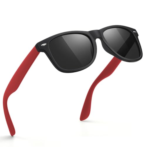 Image of FEIDUSUN Sunglasses Men Polarized Sunglasses for Mens and Womens,Black Retro Sun Glasses Driving Fishing UV Protection