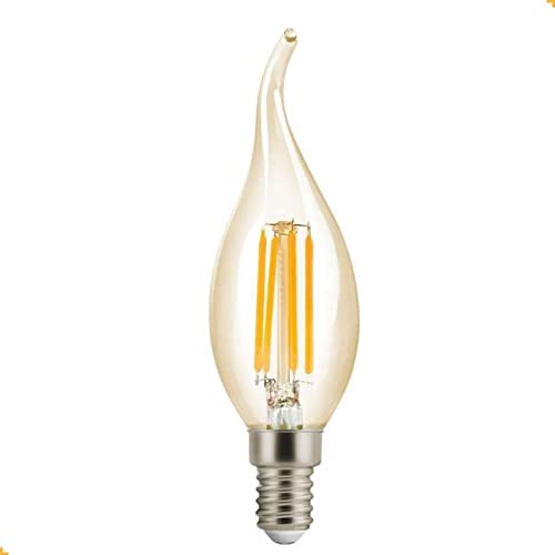 LÂMPADA FILAMENTO LED VELA CHAMA 4W BIVOLT E14 2200K EMBU LED
