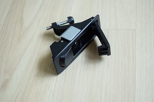 Image of 6PCS Compression Latch Lock Trigger Latch Lock Adjustable Lever Hand Operated Push Button Actuation Compression Latches Flush Mount (Black-Without Keys)