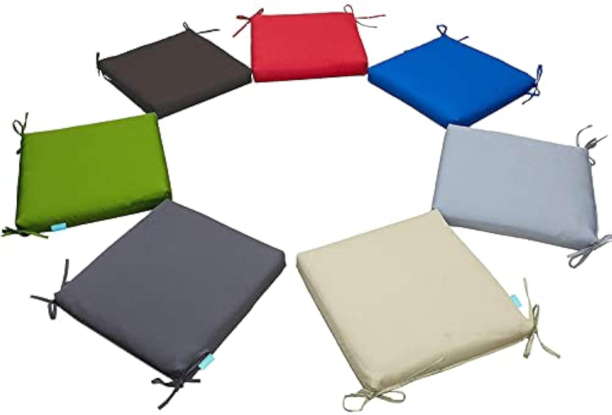 Square EPE Foam Dining Chair Pads, Set of 2