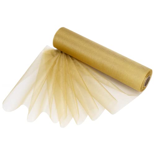 Trimming Shop Organza Roll Snow Sheer Glitter Fabric 25m x 29cm for Wedding Venue Chair Bow Sash, Table Runner - Image 3