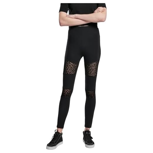 Orirose Mikrofaser 60 STRIPPANTY Strumpfhose OFFEN im Schritt Strapsstrumpfhose S-L (L/XL) 8 Urban Classics Damen Ladies Laces Inset Leggings Schwarz (Black 00007) XXL