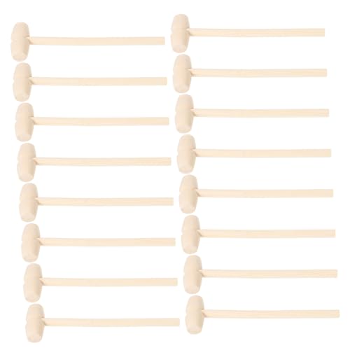 JECOMPRIS 50Pcs Mini Wooden Hammer for Safe Hammering for Creative Play and Friendly Design for Educational Craft Activities and Skill Development