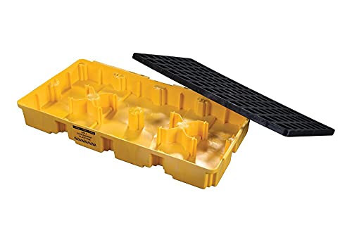 Eagle 1632D Yellow 2 Drum Modular Platform With Drain,Yellow/Black #TOP1