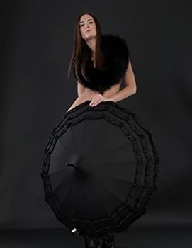 VON LILENFELD® Ombrelle Parapluie Pagode Parasol Femme Ruchés Sarah