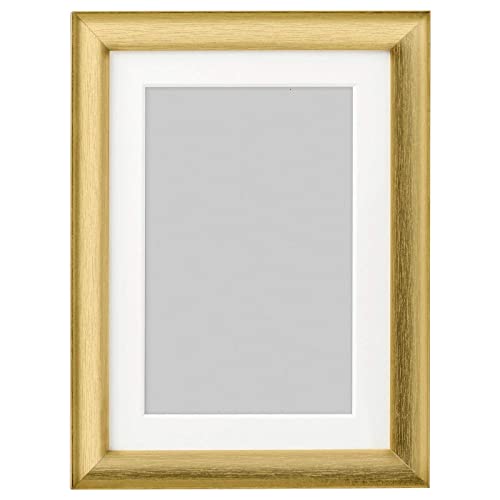 Image of Ikea TSSP Frame (Gold, 13x18 cm, 5x7) , plastic , Tabletop, Wall Mount