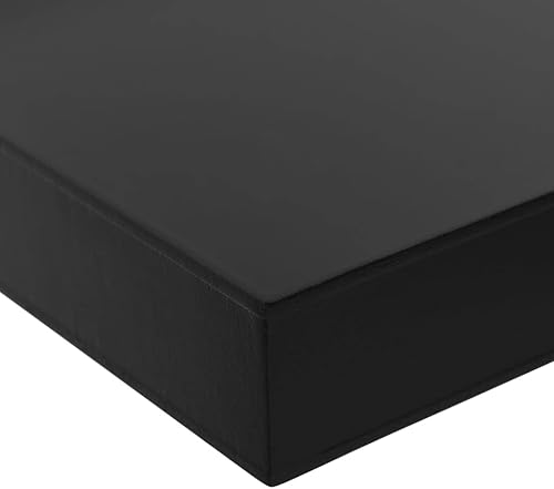 Miniatura 6 de 2 estantes flotantes de pared, color negro, 39.4 x 7.9 x 1.5 pulgadas