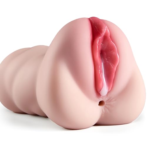 Realistischer Masturbator Taschenmuschi Sexspielzeug für Männer 2 in 1 Masturbatoren Sillikon Masturbieren für Mann solo fleisch Pocket Pussy Sex Spielzeug für Paare Erotik sextoy