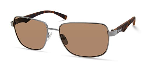 Image of Timberland mens Tba9263 Rectangular Polarized Rectangular Sunglasses