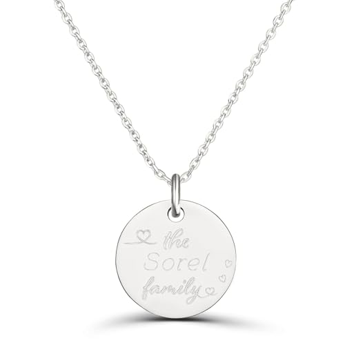 Collier personnalisé dessin de famille en argent contre les cadeaux banals