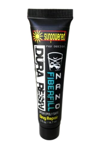 SunPowered Dura Resin Mondo Dual Formula Universal Resin Epoxy & Polyester Safe Surfboard Ding Repair Kit (0.5 oz)