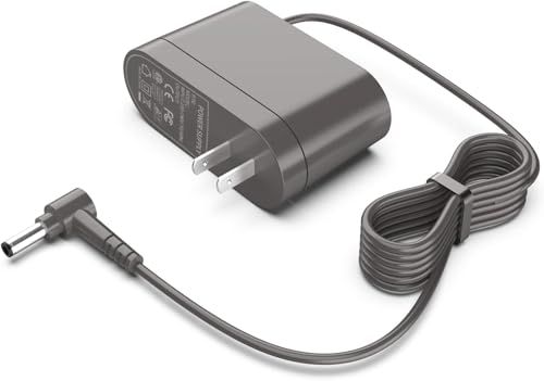 Image of Power Cord for Dyson Vacuum Cleaner V10 V11 V12 V15 S11 SV12 SV22 Absolute Animal Motorhead Cordless Vacuum Charger Output:30.45V-1.1A, Gray