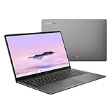 ASUS Chromebook Plus CX15 Laptop, 15.6” 16:9 FHD (1920 x 1080) Anti-Glare Display, Intel Core 3-N355 Processor, 128GB Storage, 8GB RAM, ChromeOS, Rock Grey, CX1505CTA-AS31-CB