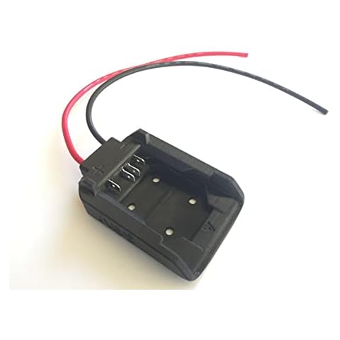 Terrafirma Technology Adapter compatible with dewalt Flexvolt 60V max batteries dock power connector 12 gauge, Black Cover