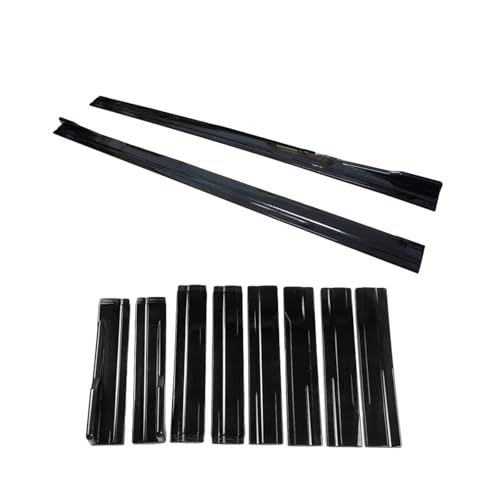Minigonne Laterali Per Auto Per BMW Serie 3 F30 F31 2012-2018 Minigonne laterali per auto in ABS verniciato nero lucido Pannello di estensione labbro