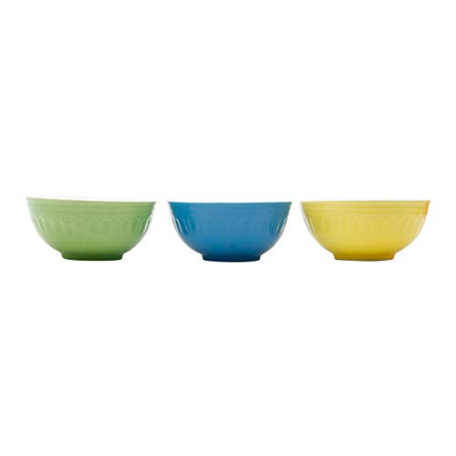CJ 6 BOWLS CERÂMICA COLORIDOS MARY 13x8cm