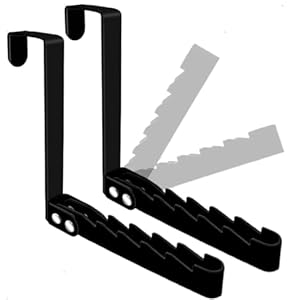 Peasulin Türhaken Schwarz Faltbar 2er-Pack