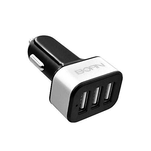 BOFIN, USB Car Charger, Car Charger Adapter, In Car Charger, 3 USB Ports, 5V 3.1A Car Power Charger for Smartphones & Tablets Action Cameras Power Banks, Portable Speakers